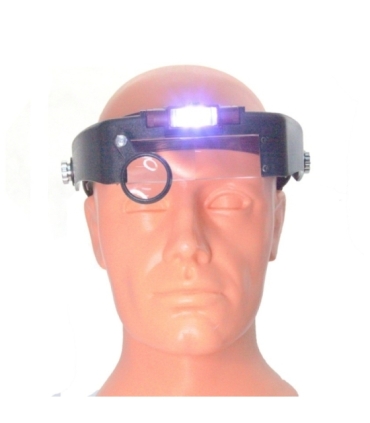 Lupa nagłowna (1.5x, 3x, 8.5x, 10x) z podświetleniem