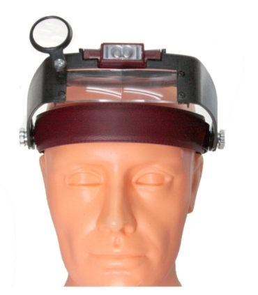 Lupa nagłowna (1.5x, 3x, 8.5x, 10x) z podświetleniem