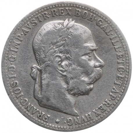 Austria 1 korona, 1898, srebro