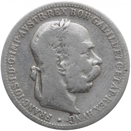 Austria 1 korona, 1896, srebro