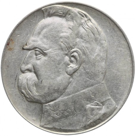 10 zł Józef Piłsudski 1937, stan 3+