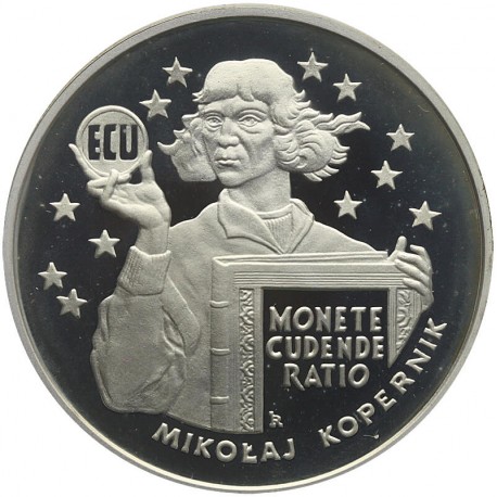 20 zł, 'ECU' - Mikołaj Kopernik, 1-, nalot