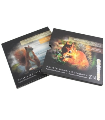 Zestaw polskich monet obiegowych 2014