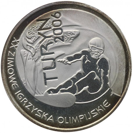 10 zł, Igrzyska Olimpijskie Turyn 2006 - snowboard, patyna