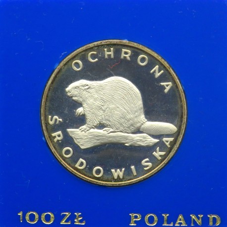 100 zł Bóbr Ochrona środowiska 1978