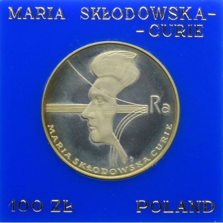 100 zł, Maria Skłodowska -Curie 1974