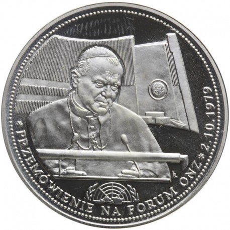 Polska, medal Jan Paweł Przemówienie na forum ONZ, 2005