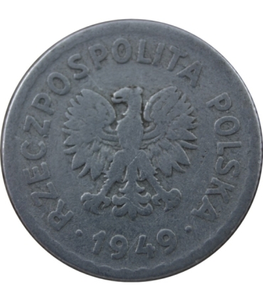 1 złoty 1949, stan 4