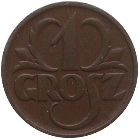 1 grosz, 1937, stan 2+