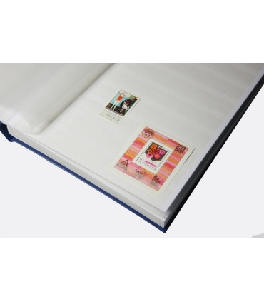 Klaser na znaczki 64 białe strony Leuchtturm Basic, czerwony