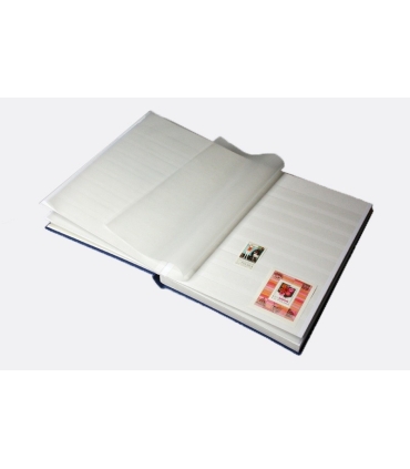 Klaser na znaczki 64 białe strony Leuchtturm Basic, czarny