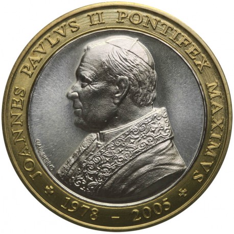 Medal WATYKAN PAPIEŻ JAN PAWEŁ II BIMETAL