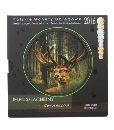 Zestaw polskich monet obiegowych 2016