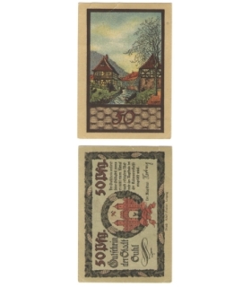 50pf banknot zastępczy, SUHL 1922