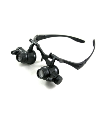 Profesjonalna lupa jubilerska 2xLED z 4 wymiennym soczewkami 10x 15x 20x 25x