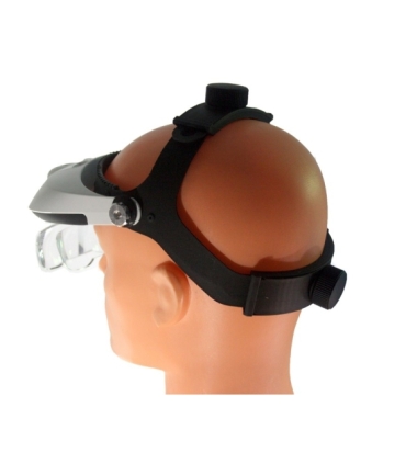 Profesjonalna lupa nagłowna z podświetlenie Led oraz wymiennymi soczewkami