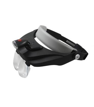 Lupa nagłowna z podświetleniem LED, powiększenie od 1x do x6