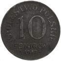 10 Fenigów 1917 FF Królestwo Polskie stan 3