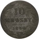 Królestwo Polskie 10 groszy 1840, stan 3-
