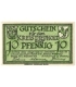 10 Pf banknot zastępczy Kreis Diepholz 1920