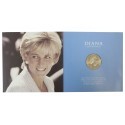 UK, 5 funtów, 1999 Princess Diana memorial coin (Księżna Diana) w folderze