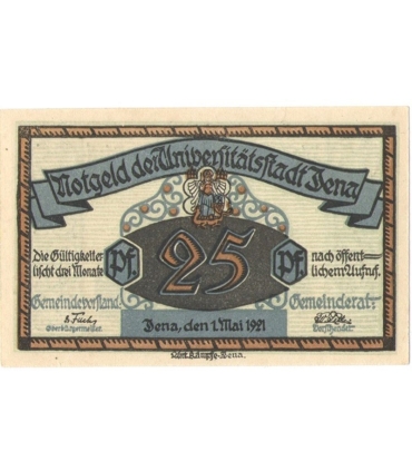 25 Pf banknot zastępczy Denkmal 1921