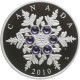 Kanada 20 dolarów 2010, Crystal Snowflake, etui, certyfikat