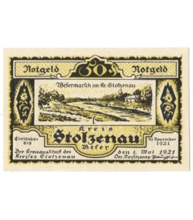 50 Pf banknot zastępczy Stolzenau 1921