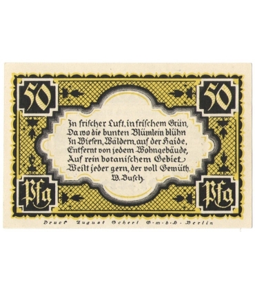 50 Pf banknot zastępczy Stolzenau 1921