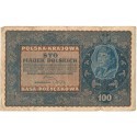 100 marek polskich (PKKP), rok 1919, stan 4, IJ seria D