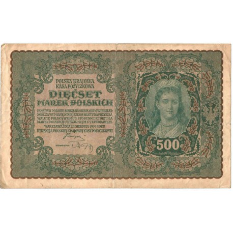 500 marek polskich 1919 stan 3, I Serja BM