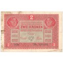 Austro-Węgry, 2 korony, zwei kronen, ket korona, 1917, stan 3-