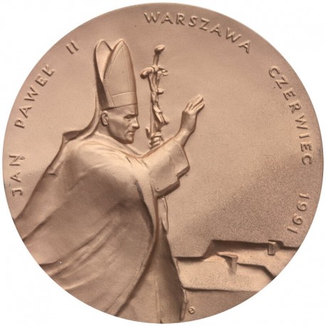 Medal 1991 Papież Jan Paweł II Konstytucja brąz