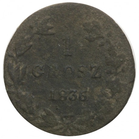 1 grosz, 1836, Królestwo kongresowe, st. 5