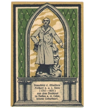 75 Pf banknot zastępczy Frücht 1922