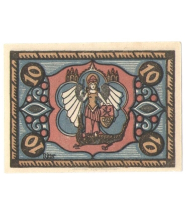 10 Pf banknot zastępczy Jena 1921