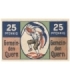 3 szt. x 25 Pf banknot zastępczy Gutschein Der Gemeinden Quern 1921