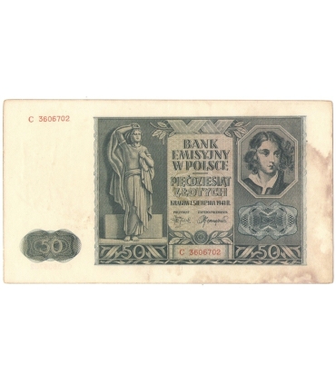 50 złotych 1941, stan 2-