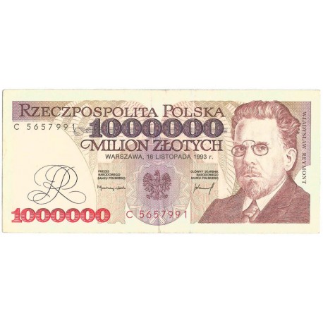 1000000zł Władysław Reymont 1993, seria C stan 3