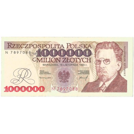 1000000zł Władysław Reymont 1993, seria N stan 3/3+