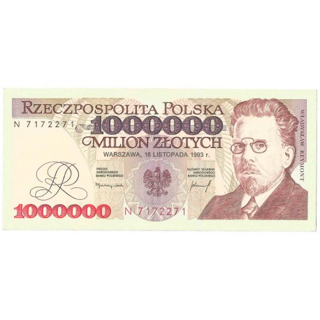1000000zł Władysław Reymont 1993, seria N stan 3