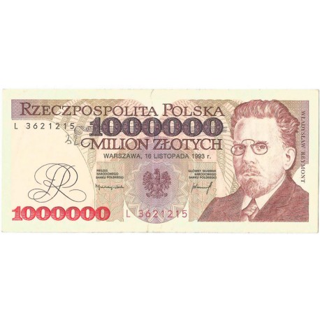 1000000zł Władysław Reymont 1993, seria L stan 3