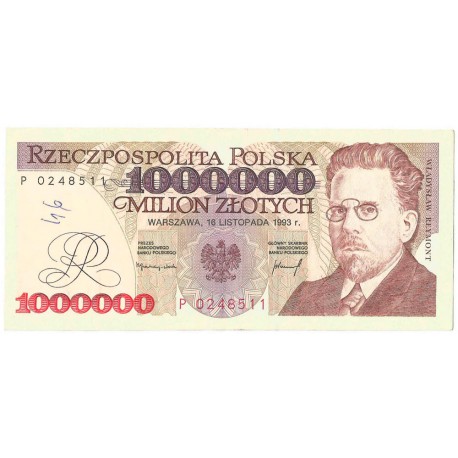 1000000zł Władysław Reymont 1993, seria P stan 3