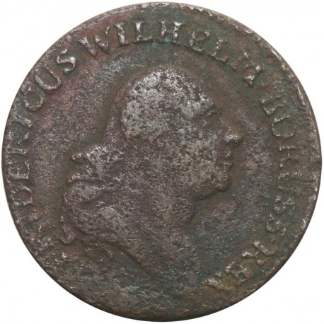Prusy 1 grosz, 1796, stan 3-/4