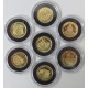 Złoto Au917 7 x 1g - Siedem cudów świata, najmniejsze monety świata