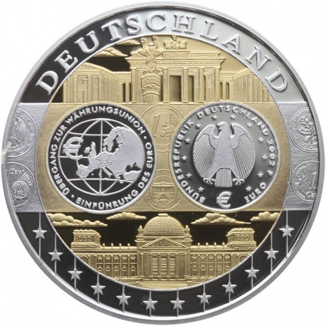 Medal wspólna waluta euro - Niemcy - 20g Ag999