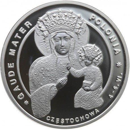 Medal, Jan Paweł II, Gaude Mater Polonia, srebro Ag925