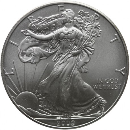 1 Dollar Liberty Orzeł 2009, 1 uncja srebro Ag 999 stan 1