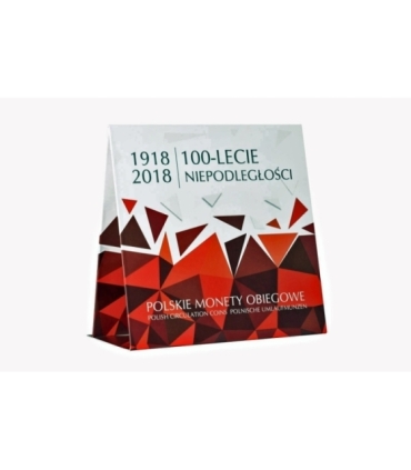Zestaw polskich monet obiegowych 2018 - 100-lecie niepodległości