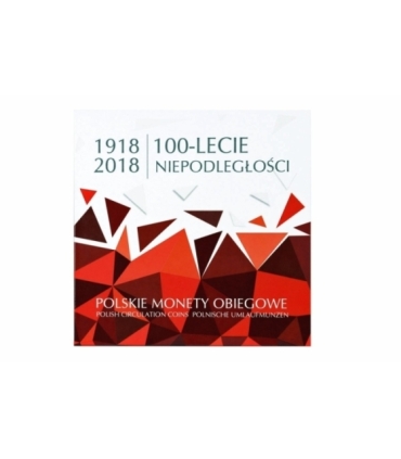Zestaw polskich monet obiegowych 2018 - 100-lecie niepodległości